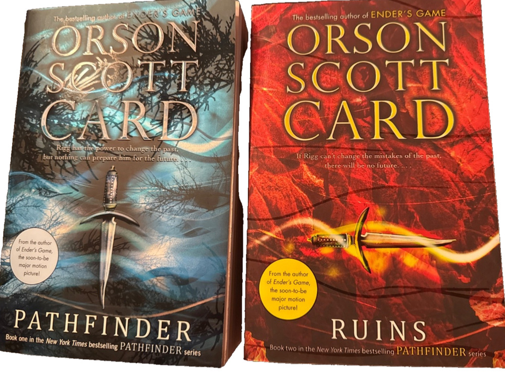 Lot Of 2 Orson Scott Card Pathfinder + Ruins Lot YA Sci-Fi Fantasy Series